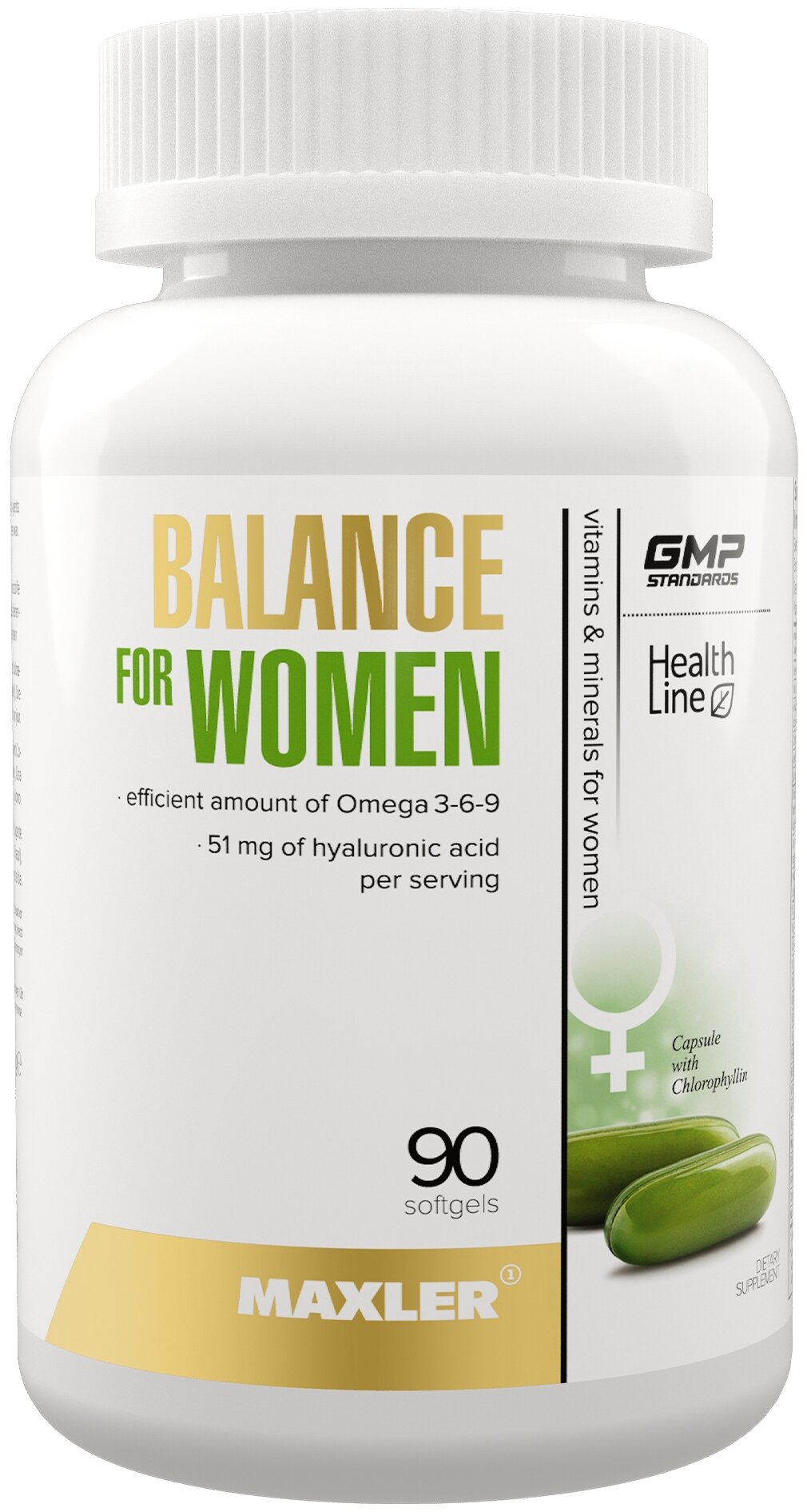 Maxler Balance for Women капс., 120 мл, 180 г, 90 шт.