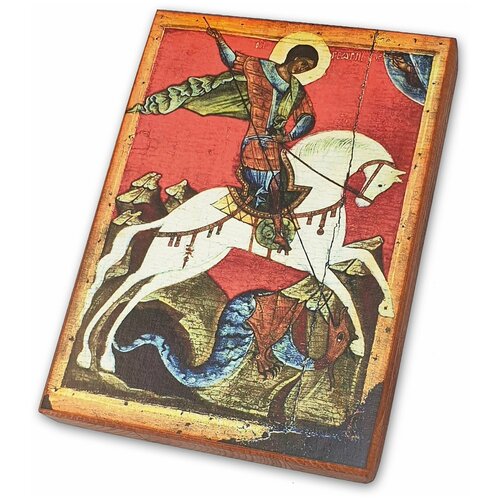 Икона Чудо Георгия о Змие, размер иконы - 40х60