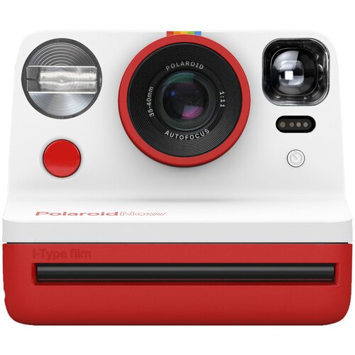 фото Фотоаппарат моментальной печати polaroid now i-type instant camera, красный