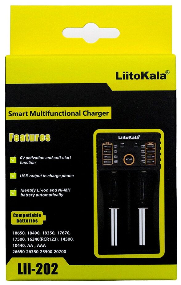 Зарядное устройство LiitoKala Lii-202