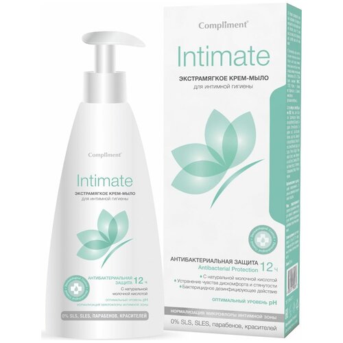 Мыло жидкое для интимной гигиены Compliment INTIMATE крем Экстрамягкое 250 мл