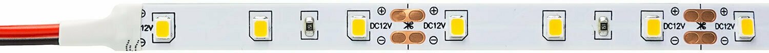 Светодиодная лента, белый тёплый свет, 5м, 12В, 60 диодов/метр - фотография № 4