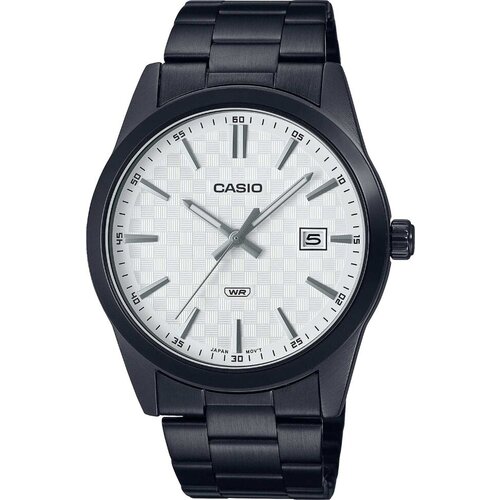 Наручные часы CASIO MTP-VD03B-7A, белый, черный new arrival mechanical men watch sapphire glass date nh35a 21 jewel miyota 8215 mental band rotating bezel