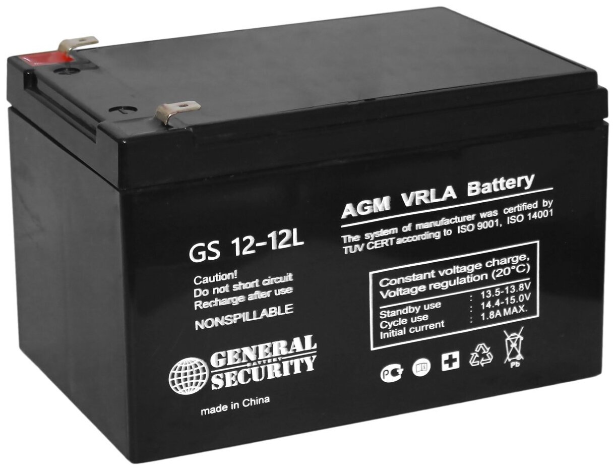 Аккумуляторная батарея General Security GS12-12L