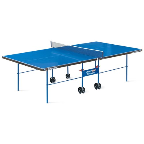 Стол для улицы всепогодный Start Line Game Outdoor 2 синий 274х152.5х76 стол теннисный start line game outdoor 2 всепогодный