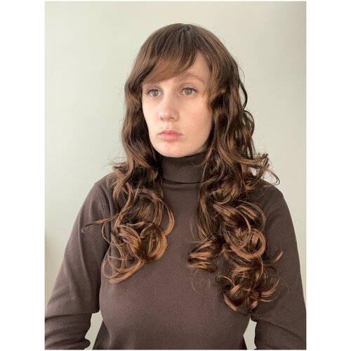 Парик из искусственного волокна. Модель Е-810. Шоколад мелированный (#4Т30)