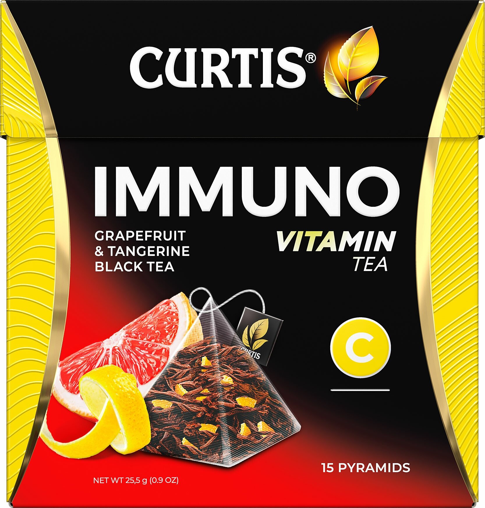 Чай черный Curtis Immuno с Цедрой лимона и апельсина 15*1.7г Май-Фудс - фото №10
