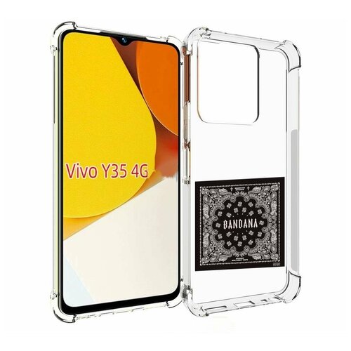 Чехол MyPads Bandana I Big Baby Tape для Vivo Y35 4G 2022 / Vivo Y22 задняя-панель-накладка-бампер