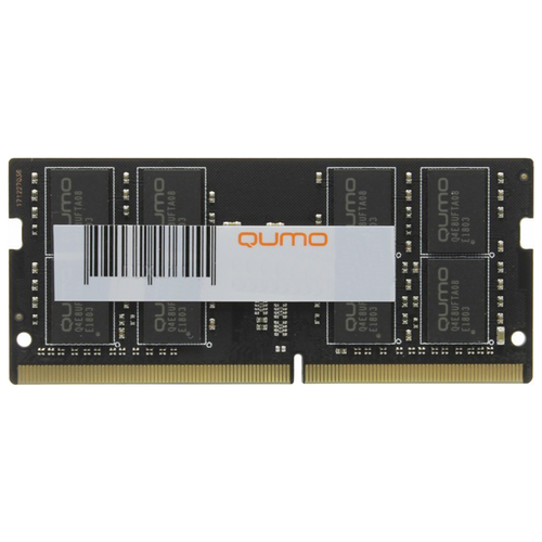 Оперативная память Qumo 32 ГБ DDR4 SODIMM CL22 QUM4S-32G3200N22 оперативная память qumo 32 гб ddr4 3200 мгц sodimm cl22 qum4s 32g3200n22