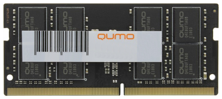 Память DDR4 SODIMM 32Gb, 3200MHz Qumo (QUM4S-32G3200N22)