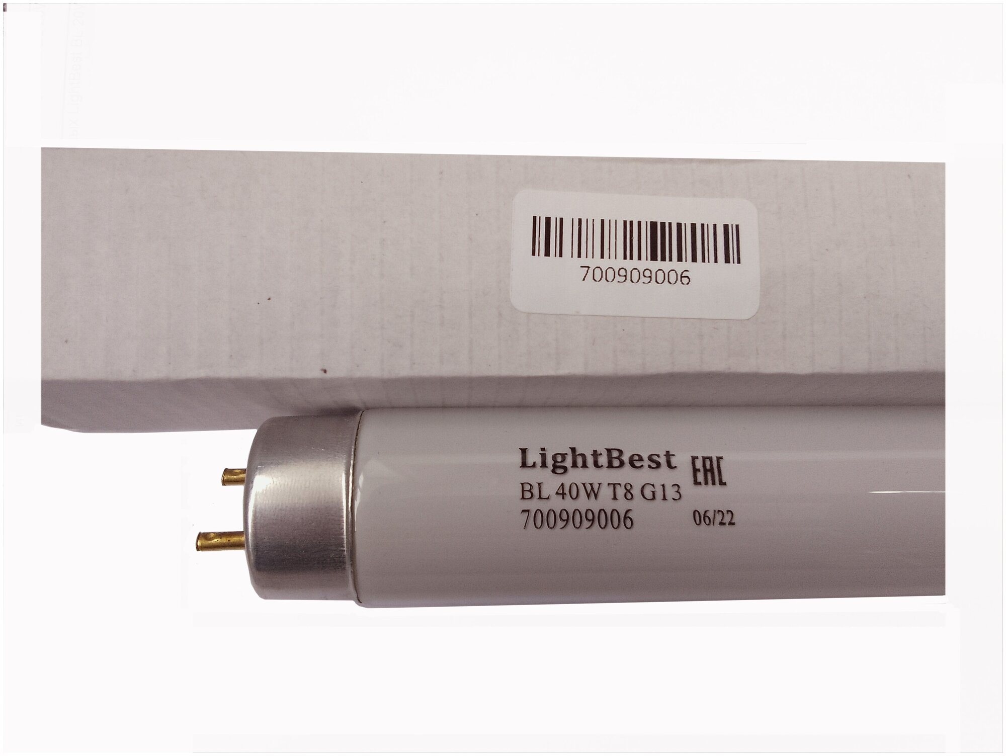 Лампа инсектицидная в ловушки для насекомых LightBest BL 40W T8 G13 355-385nm L=590mm 700909006