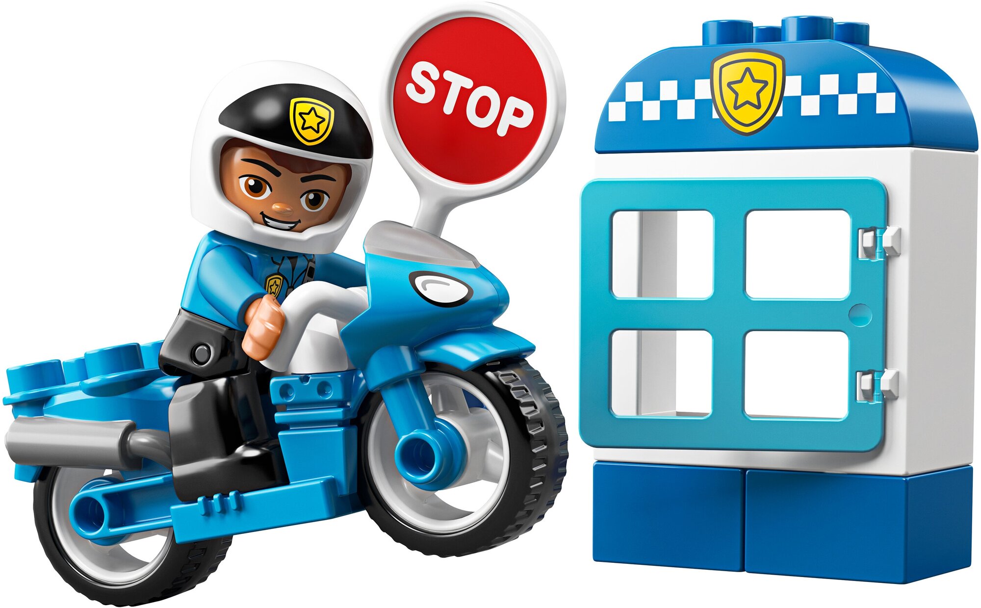 Lego Duplo Town 10900 Полицейский мотоцикл Конструктор - фото №19