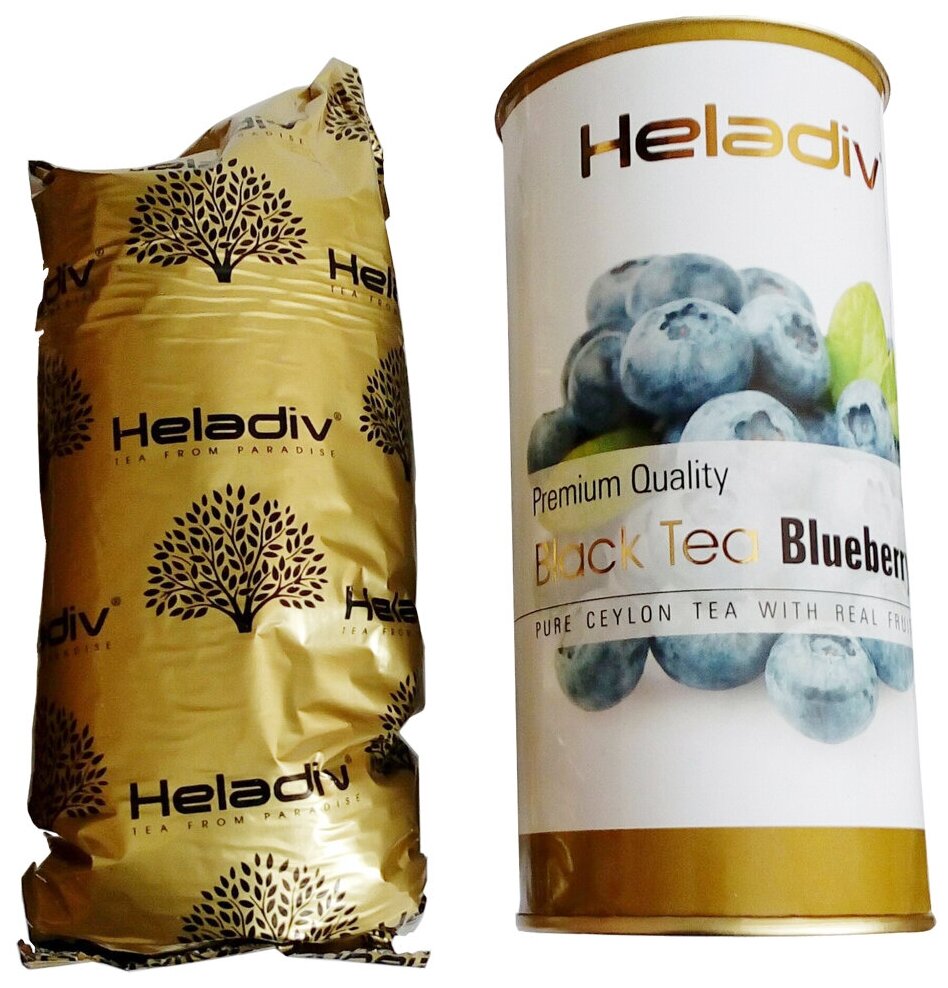 Чай черный HELADIV HD BLUEBERRY 100 gr Round P.T. - фотография № 3