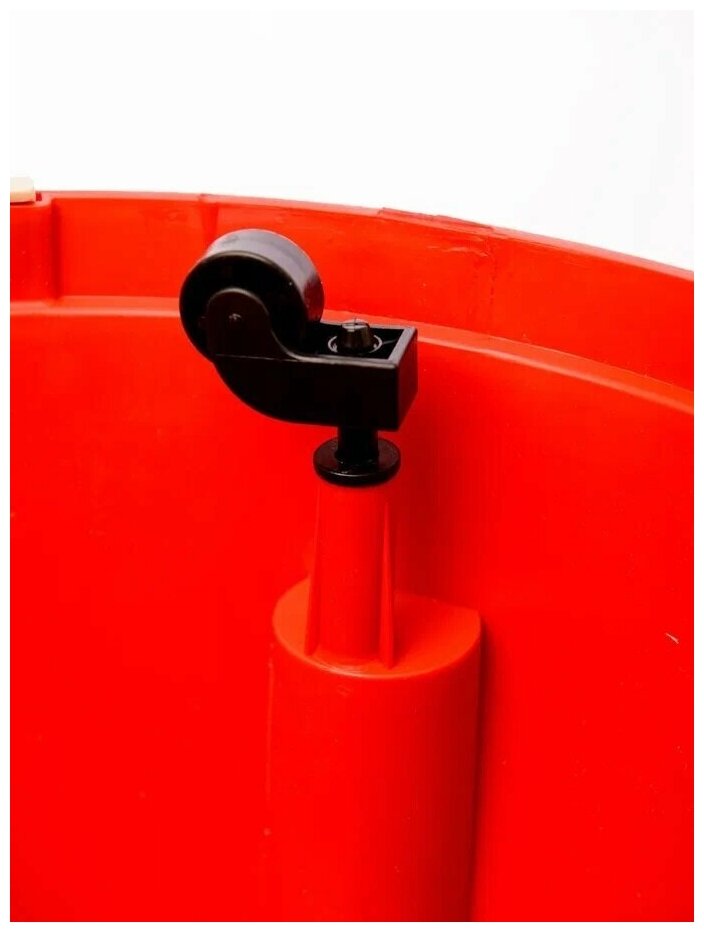 Лестница-тумба Color-X стремянка 45 см, 2 ступени, передвижная, пластиковая, нагрузка 150 кг, вес 2 кг, красная - фотография № 5