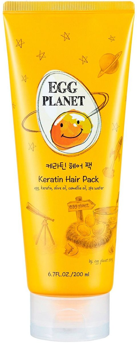 Яичная маска для волос с кератином Daeng Gi Meo Ri Egg Planet Keratin Hair Pack, 200 мл