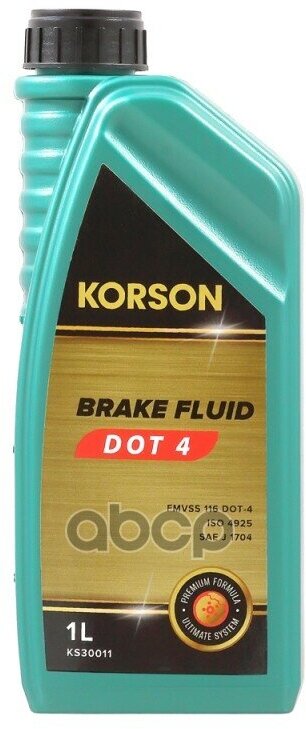 Dot-4 Жидкость Тормозная 1Л Korson арт. KS30011
