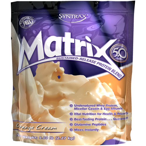 Протеин SynTrax Matrix, 2270 гр., апельсиновый крем протеин syntrax matrix 2270 гр клубничный крем