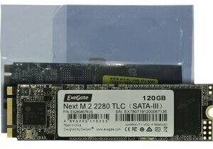 Накопитель SSD M.2 2280 120GB ExeGate Next A2000TS120 (SATA-III, 22x80mm, 3D TLC) (EX280467RUS) - фото №5