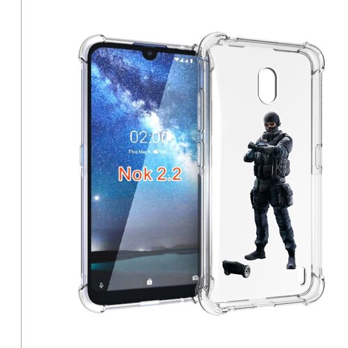 Чехол задняя-панель-накладка-бампер MyPads Tom-Clancy's-Rainbow-Six-1 для Nokia 7.2/Nokia 6.2 противоударный чехол mypads tom clancy s rainbow six 1 для nokia g21 задняя панель накладка бампер