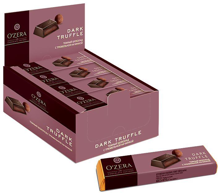 OZera», шоколадный батончик Dark Truffle, 47 г (упаковка 20 шт