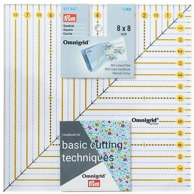 Линейка для пэчворка, 8х8 дюймов, PRYM