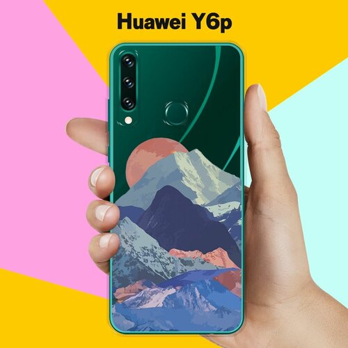 Силиконовый чехол Горы на Huawei Y6p силиконовый чехол планеты шарики на huawei y6p