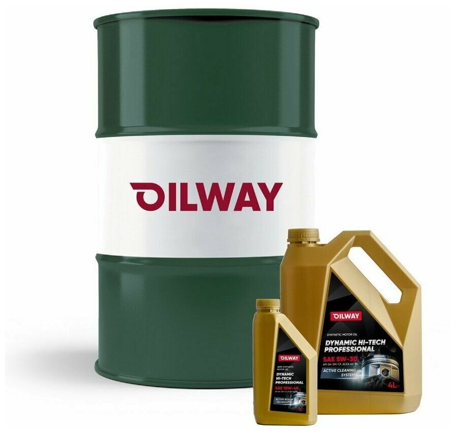 Масло Моторное Oilway Dynamic Hi-Tech Professional 5W-30 Sn/Cf Синтетическое (1Л) OILWAY арт. OWDHTP5W301L