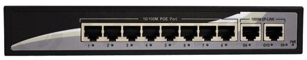 TSn-8P10V 10 портовый POE Ethernet коммутатор Tantos