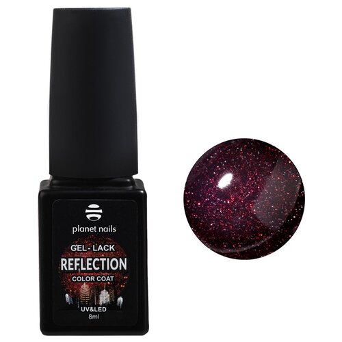 Planet nails Гель-лак Reflection, 8 мл, 170 planet nails ванночка маникюрная с углублением цветная 13 цветов 1 шт розовая