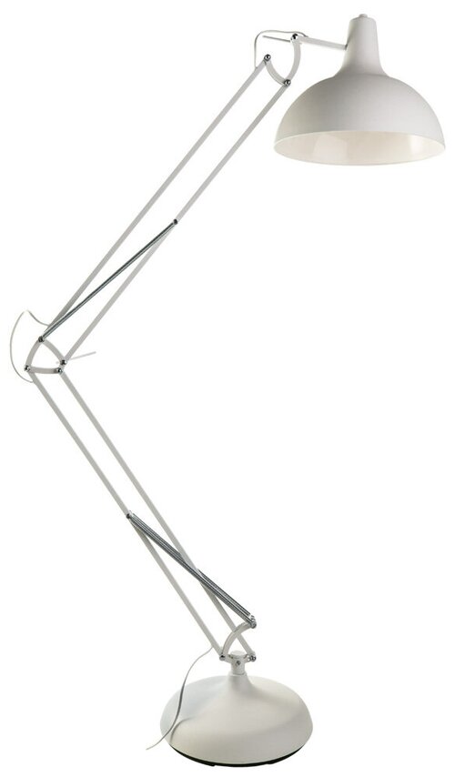 Торшер Arte Lamp Goliath A2487PN-1WH, E27, 60 Вт, высота: 33 см, белый