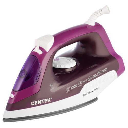 Утюг Centek CT-2348 VIOLET, 1800 Вт, подошва керамическая