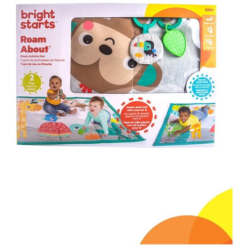 Развивающий коврик Bright Starts, Джунгли развивающий коврик bright starts джунгли