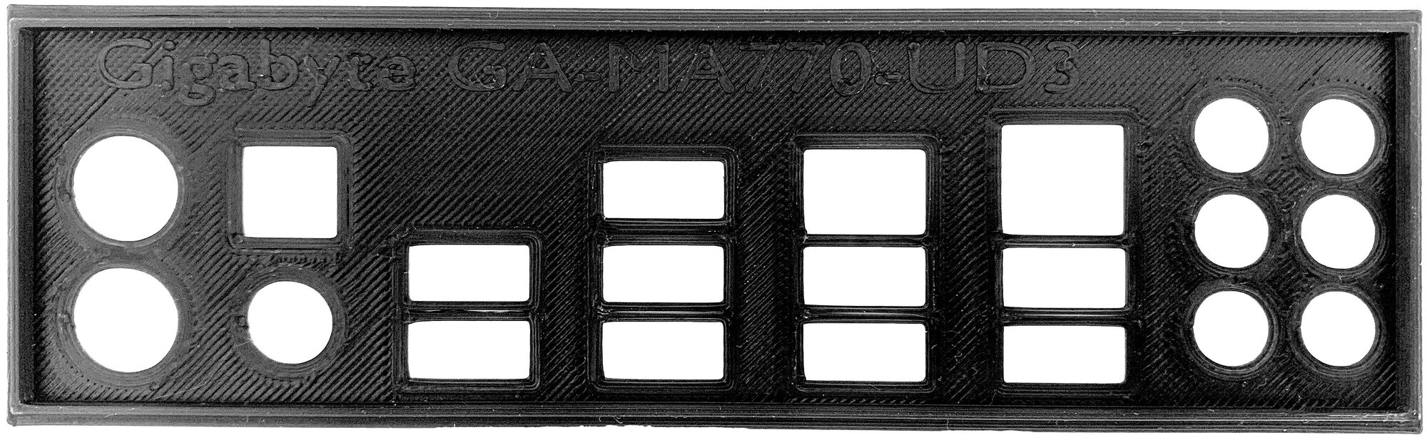 Пылезащитная заглушка задняя панель для материнской платы Gigabyte GA-MA770-UD3 черная