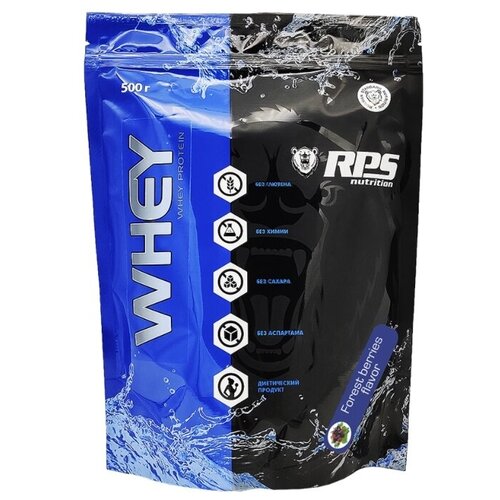 Протеин RPS Nutrition Whey Protein, 500 гр., лесные ягоды rps multicomponent protein 1000 гр лесные ягоды