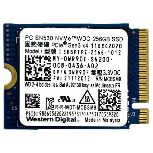 Твердотельный накопитель Western Digital 256 ГБ M2 SDBPTPZ-256G 162500₽