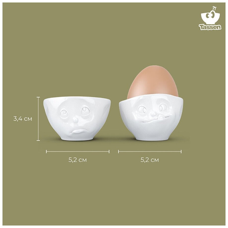 Набор подставки для яиц Tassen "Каприз и Лакомство", 2 шт