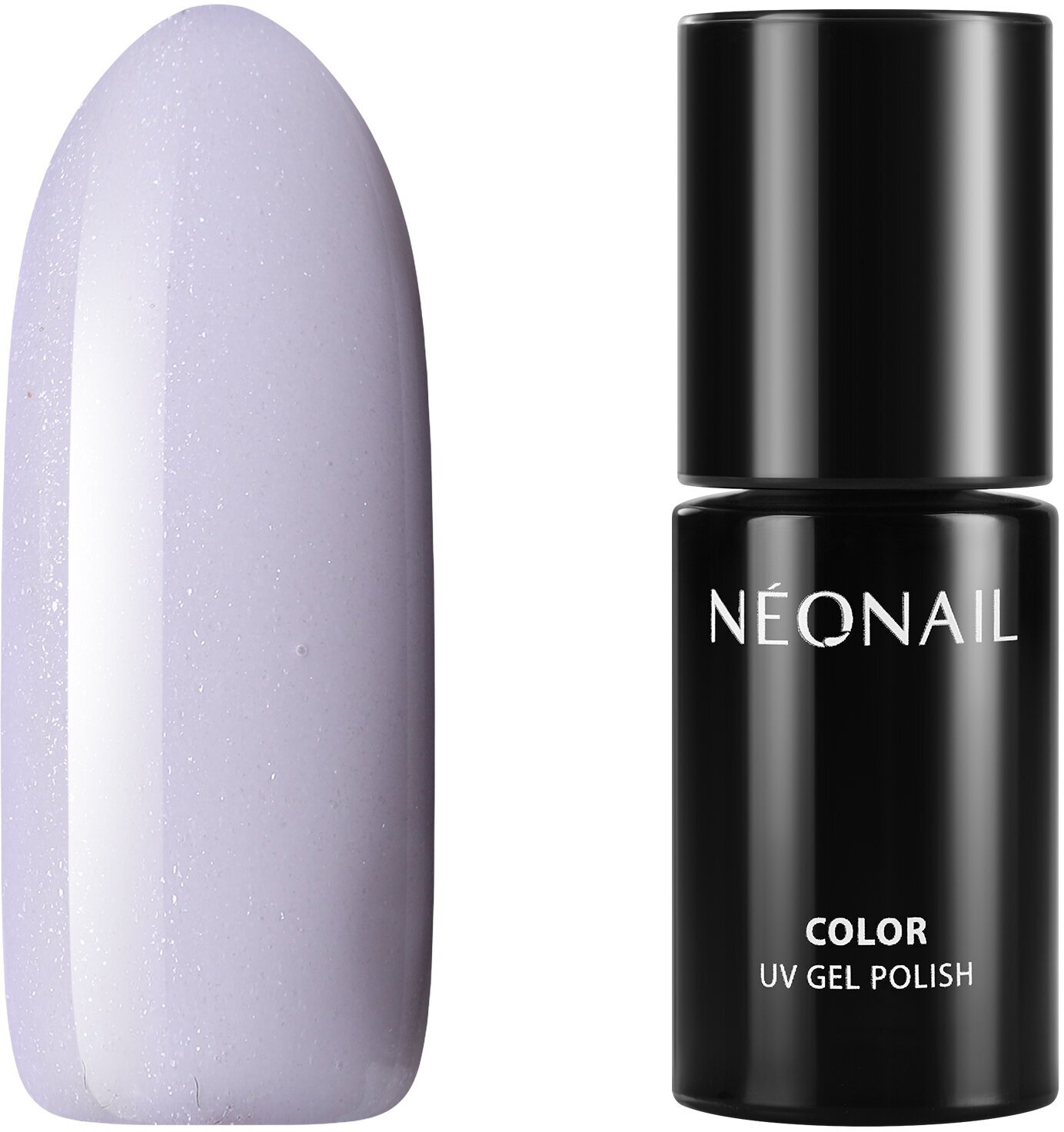 Гель-лак для ногтей с блестками NeoNail насыщенный, светлый, молочный фиолетовый, 7,2 мл