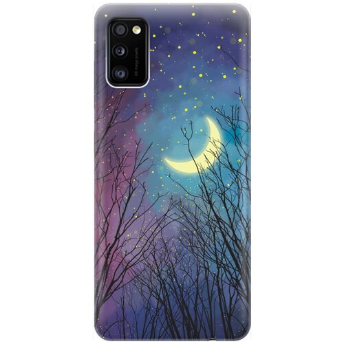 фото Re:pa накладка transparent для samsung galaxy a41 с принтом "месяц в ветвях"