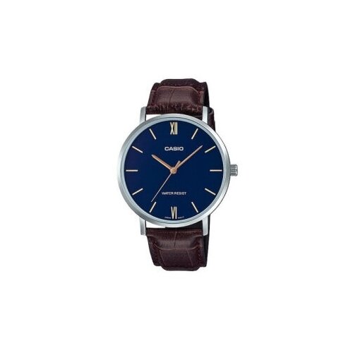 Наручные часы CASIO MTP-VT01L-2B, синий, серебряный