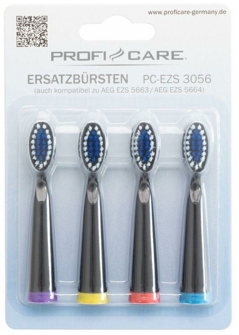 Аксессуар для зубной щетки и ирригатора Profi Care Запасные насадки для зубной щетки PC-EZS 3056 schwarz