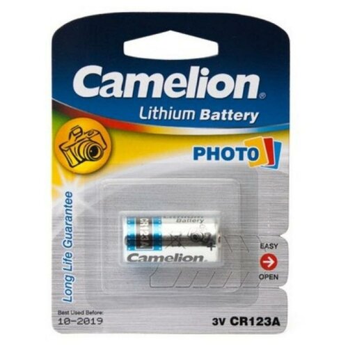 Батарейки Camelion CR123 Lithium CR123A-BP1 BL1 (10шт)