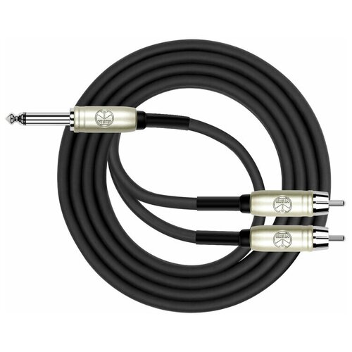 Kirlin LGY-325/2M 1/4 Mono- 2x RCA Y-Patch кабель соединительный 2 метра