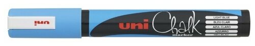 Uni Mitsubishi Pencil Маркер меловой Chalk (PWE-5M), голубой, 1 шт.