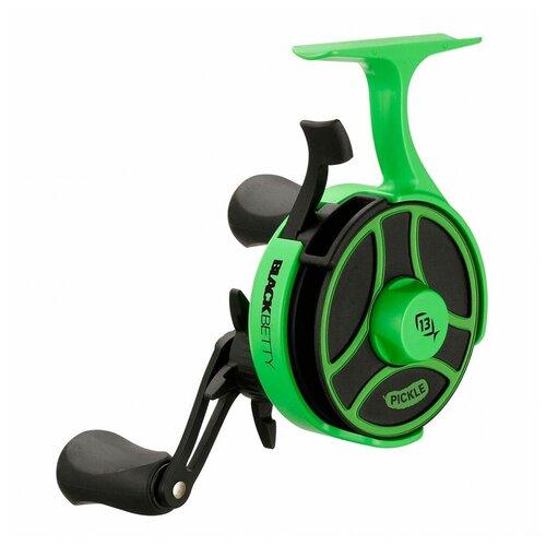 Катушка 13 FISHING FreeFall Ghost Radioactive Pickle - Right Hand (Green) катушка для рыбалки инерционная 13 fishing descent ice reel rh катушка для зимней рыбалки на судака