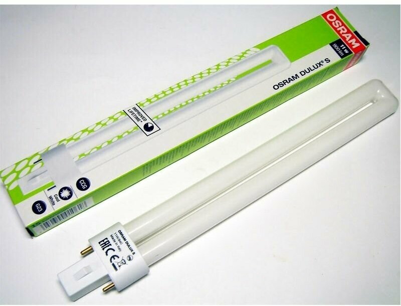 Лампа люминесцентная Ledvance-osram DULUX S 11W/21-840 G23 (холодный белый) OSRAM