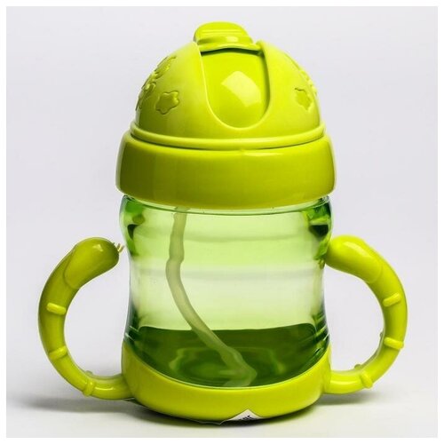 Поильник силиконовой струбочкой с ручками 150 мл 924₽