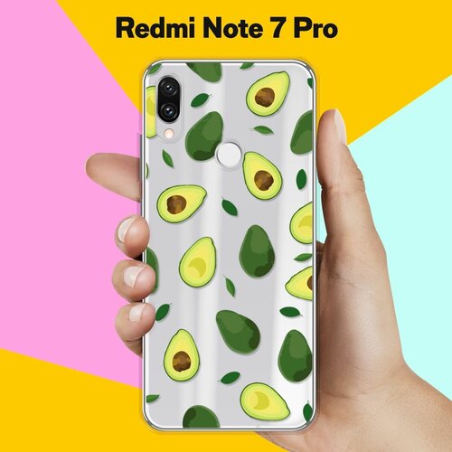 Силиконовый чехол Узор из Авокадо на Xiaomi Redmi Note 7 Pro силиконовый чехол цветной узор на xiaomi redmi note 7 pro