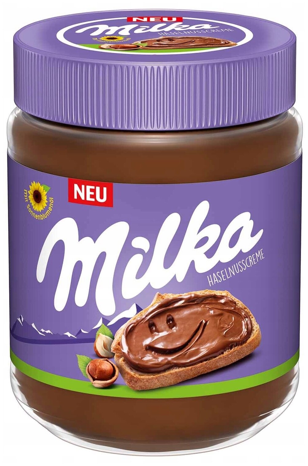 Haselnusscreme паста шоколадно-ореховая Milka, 600 г, пластиковая банка - фотография № 1