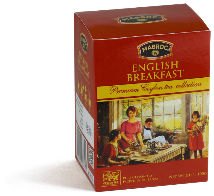 Чай чёрный ТМ "Маброк" - Английское чаепитие, Английский завтрак, картон, 100 гр.