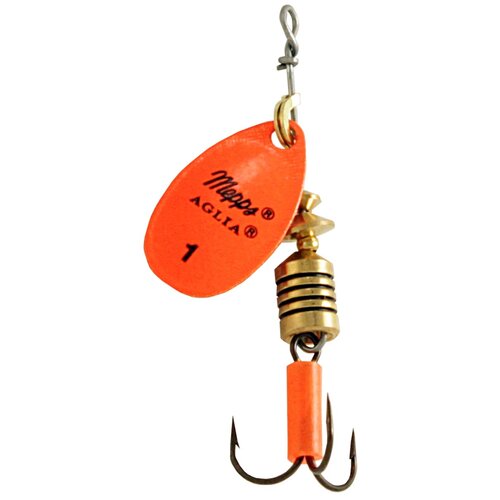 фото Блесна mepps aglia fluo orange №1 вращающаяся 3.5 г